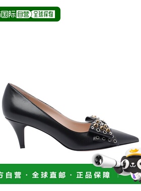 VALENTINO 女士高跟鞋 WS0NG0ETL0NO AW2025 黑色 尖头高跟鞋单鞋