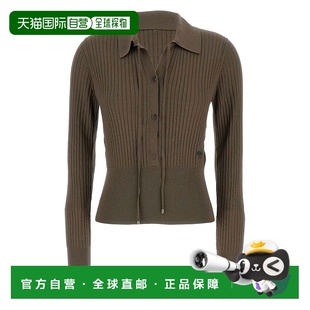 AW2025 FZXD75AUZTF0BBK 棕色 Mud woo FENDI stretch 女士针织衫