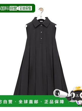 LOEWE 女士连衣裙 S359Y09XG51100 SS2025 黑色 Trapeze弹性粘胶