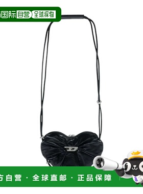 DIESEL 女士单肩包 X10465P1003 SS2026 黑色 Diesel Scrunch-D H