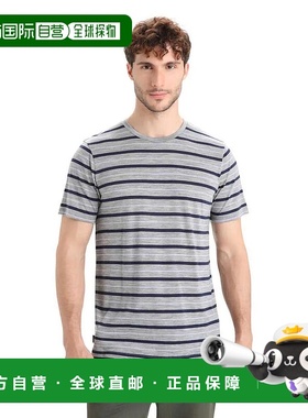 ICEBREAKER Wace Stipe 美利奴羊毛短袖T恤 男士