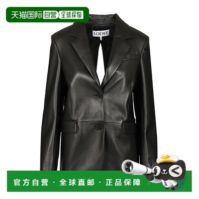 LOEWE 女士夹克 S359Y19LAK1100 AW2025 黑色 Lambskin nappa jac