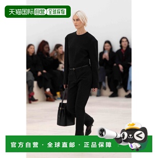 黑色 TOTEME 244WAL0048LE0025001 系带水桶包 女士斜挎包