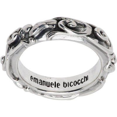 1h可退 潮奢 Emanuele Bicocchi 男士 Arabesque 戒指 KLA4