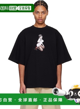 1h可退 潮奢 Abra 男士 黑色 Crewneck Sexy Girl T 恤 CSGT11