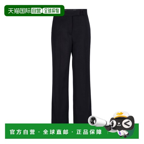 1h可退 ACNE STUDIOS 女士休闲裤 AK0948900 AW2025 黑色 腰带袢
