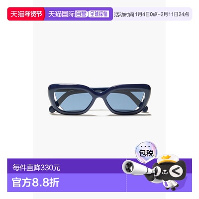 1h可退 潮奢 ZIMMERMANN 女士 D形框醋纤太阳眼镜 4715S23NAVY