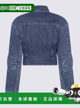 OFF-WHITE 女士夹克 OWYE044S23DEN0014500 蓝色 Off-White Jacke