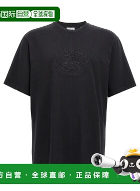 BURBERRY 男士T恤 8095104BLACK AW2024 黑色 Logo embroidery t-