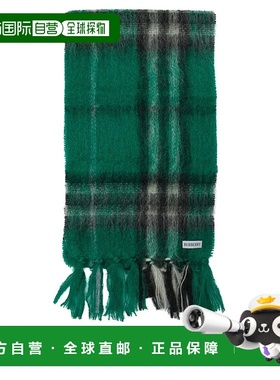 BURBERRY 男士围巾 8112968 AW2025 绿色 Cashmere scarf 