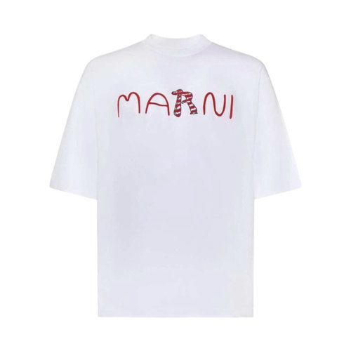 1h可退 香港直邮MARNI 男士T恤 HUMU0223S2USCY86LRW01 SS2026 白