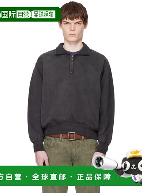 潮奢 ralph lauren rrl 拉夫 劳伦RRL 男士 黑色 French Terry Qu