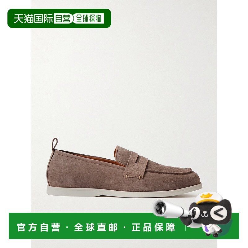 1h可退 潮奢 mr p 男士 狮子座绒面革乐福鞋 MPF232015ALMOND