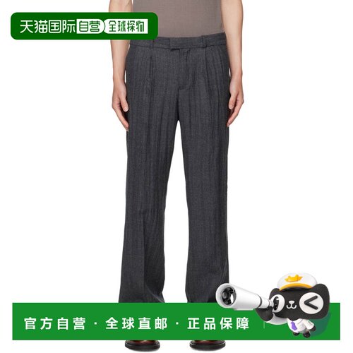 Our Legacy 男士 灰色 Slack 长裤 M4254SSGGreyPlisse休闲裤