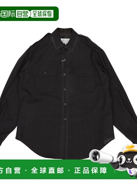 1h可退 潮奢 Maison Margiela 马丁 马吉拉 男士 黑色衬衫 S50DT0