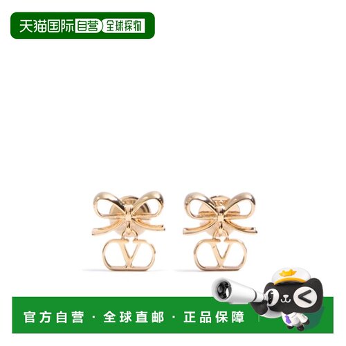 VALENTINO 女士耳饰 WJ0BU8METL01 SS2026 金色 VLogo 标志性属耳
