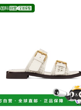 DIOR 女士凉鞋 KCO195MLCS03W SS2025 白色 D-AVENUE拖鞋