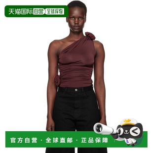 潮奢 酒红色单肩上装 magda 女士 254425性感 butrym 1h可退