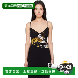 1h可退 潮奢 versace 范思哲 女士 黑色 Outline Barocco Mesh 背