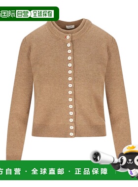 CELINE 女士针织衫 RY0NG317V02CM SS2026 驼色 圆领开衫长袖羊绒