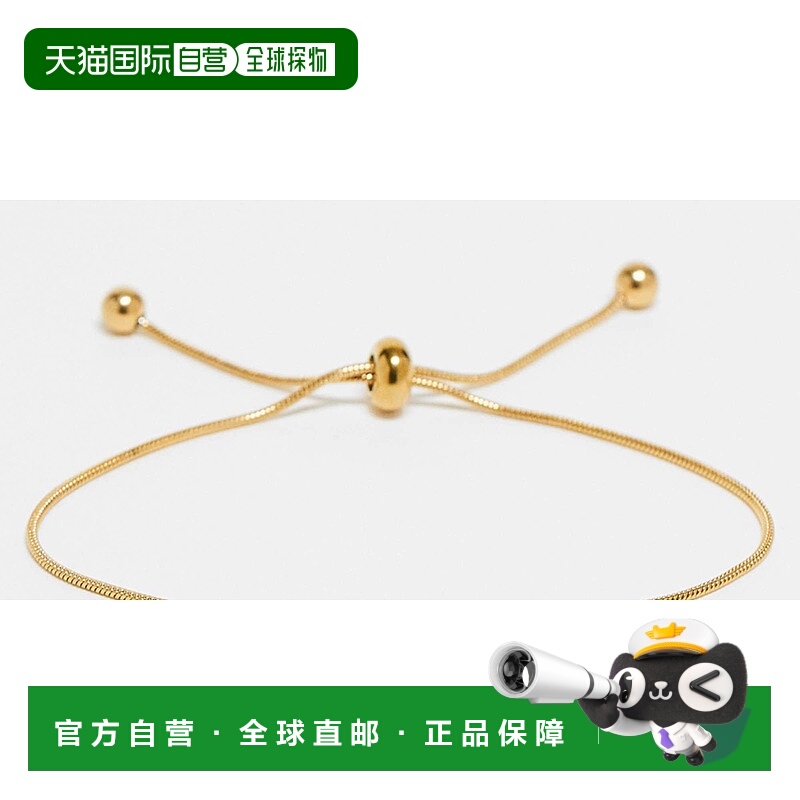 1h可退 潮奢 ASOS 女士 gift 设计防水不锈钢友谊手链精美链条包(