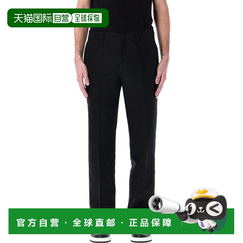 1h可退 FENDI 男士休闲裤 25PFB1029AU6YF0QA1 SS2025 黑色