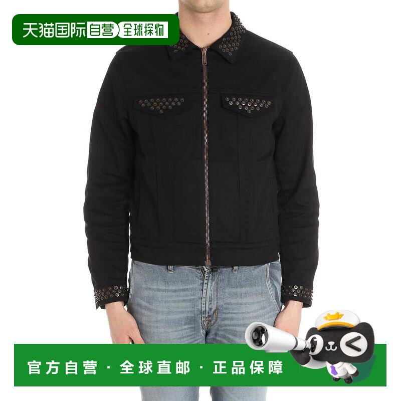1h可退 MOSCHINO 男士夹克 061102191555 SS2018 黑色