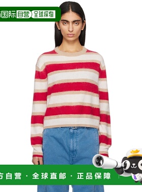 1h可退 潮奢 Guest in Residence 女士 红色 & 米色 Grizzly Stri