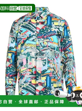 1h可退 潮奢 Moschino 莫斯奇诺 男士 花纹衬衫 grey灰色 舒适时