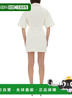 BALMAIN 女士衬衫 FF1R7415DF780FC AW2025 白色 系带连衣裙