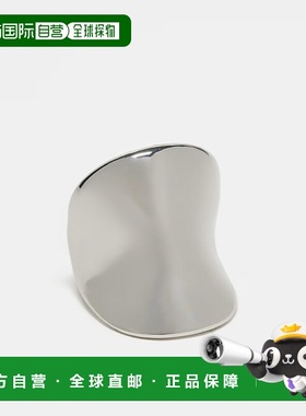 1h可退 潮奢 ASOS 女士 设计抽象光滑色调戒指(银色)配饰