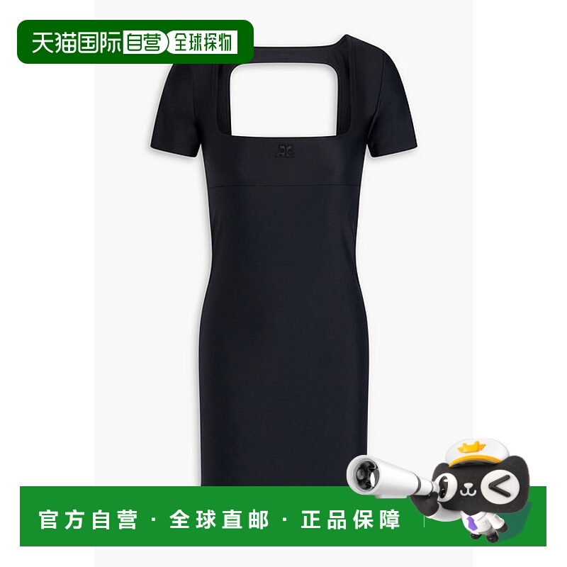 1h可退 潮奢 Courreges 女士 剪口弹性针织迷你连衣裙 123JRO178P