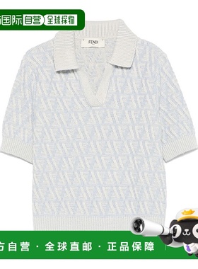 FENDI 女士针织毛衣 FZXD06ATPLF1R0P SS2025 白色羊绒针织衫开衫