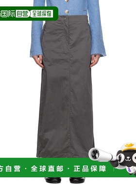 1h可退 潮奢 HOLZWEILER 女士 灰色 Mandel Track 半身裙 20408