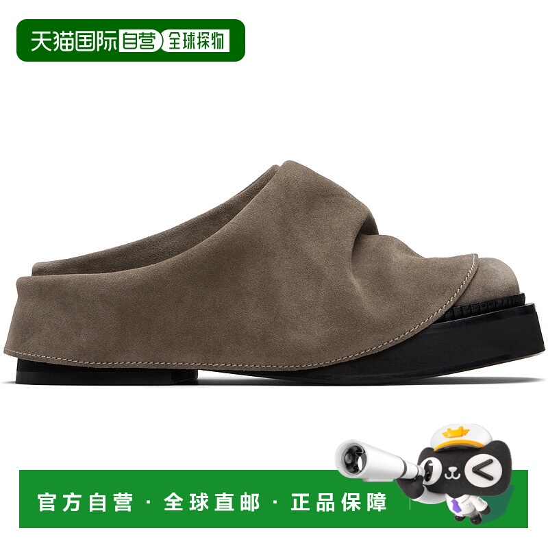 潮奢 The Attico 女士 灰褐色 Mini Robin 穆勒鞋 250WSH00855LBT