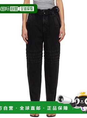 1h可退 潮奢 ISABEL MARANT 女士 黑色 Mellya 长裤 PA0662FAD1H0