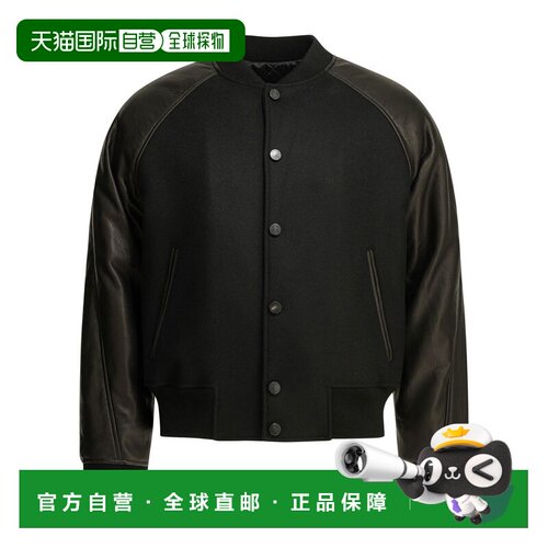 奢淘 GIVENCHY WOOL BOMBER JACKET WITH REVERSE LOGO 男 BM01F2