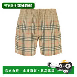 BURBERRY 男士泳装 8121695B9368 SS2026 浅棕色 SEB DEG CHK