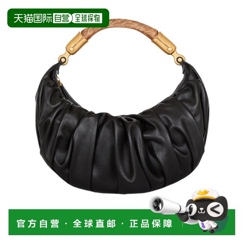 BALMAIN 女士单肩包 FN0BT028LPRG0PA AW2025 黑色 中号 Ebene 小