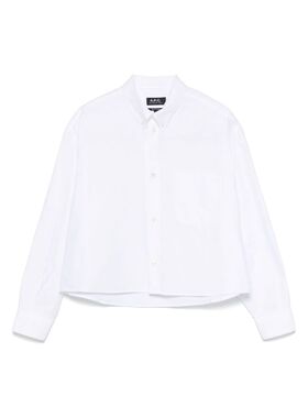 A.P.C. 女士衬衫 COECKF12632AAB AW2025 白色长袖