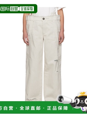 Ader Error 女士牛仔裤 BMADFWBT0110WHWHITE AW2023阔腿裤直筒裤