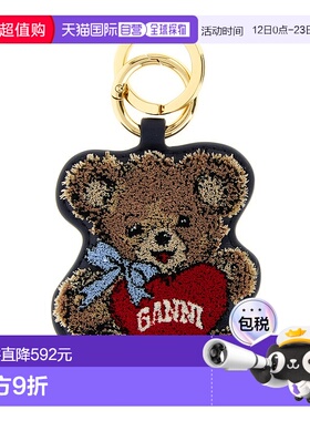 GANNI 女士钥匙扣 B3010055096 SS2026 橙色 'Bear' keyring挂件