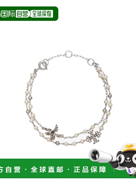 TORY BURCH 女士手链手镯 180868056 SS2026 银色 MOONDANCE 多股