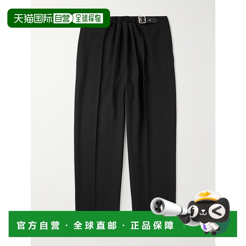 1h可退 潮奢 LOEWE 罗意威 男士 阔腿束带件染棉质斜纹布裤子 H52