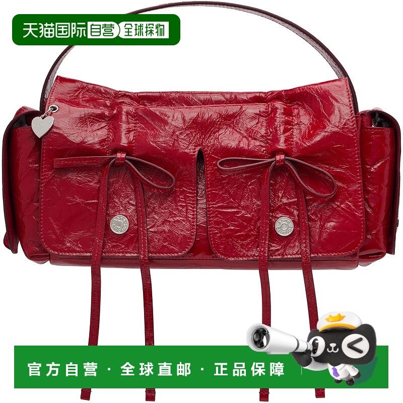 1h可退 潮奢 Acne Studios 艾克妮 女士 红色多袋手提包 A10367