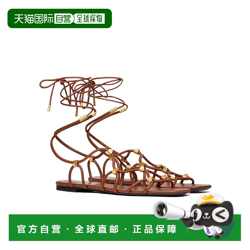 1h可退 VALENTINO 女士凉鞋 2W2S0GG6XLXL94 CO 棕色 网状细节平