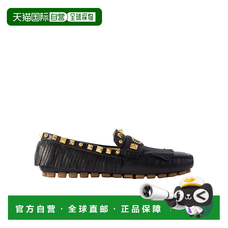 1h可退 VALENTINO 女士芭蕾乐福鞋 WS0LL2FGT0NO SS2025 黑色单鞋