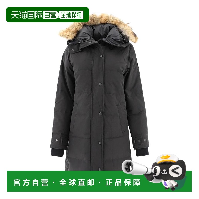 1h可退 CANADA GOOSE 女士外套 3802LB61 AW2022 黑色 徽标设计羽