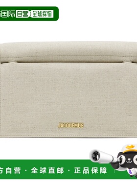 1h可退 潮奢 Jacquemus 女士 驼色 The Rond Carre 手拿包 25HBAW