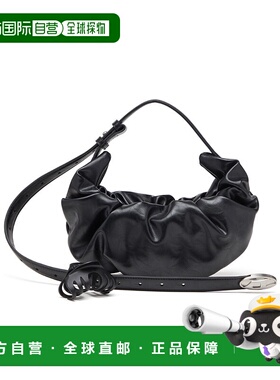 DIESEL 女士单肩包 X10479P8657T8013 AW2025 黑色 Grab-D S-Smal